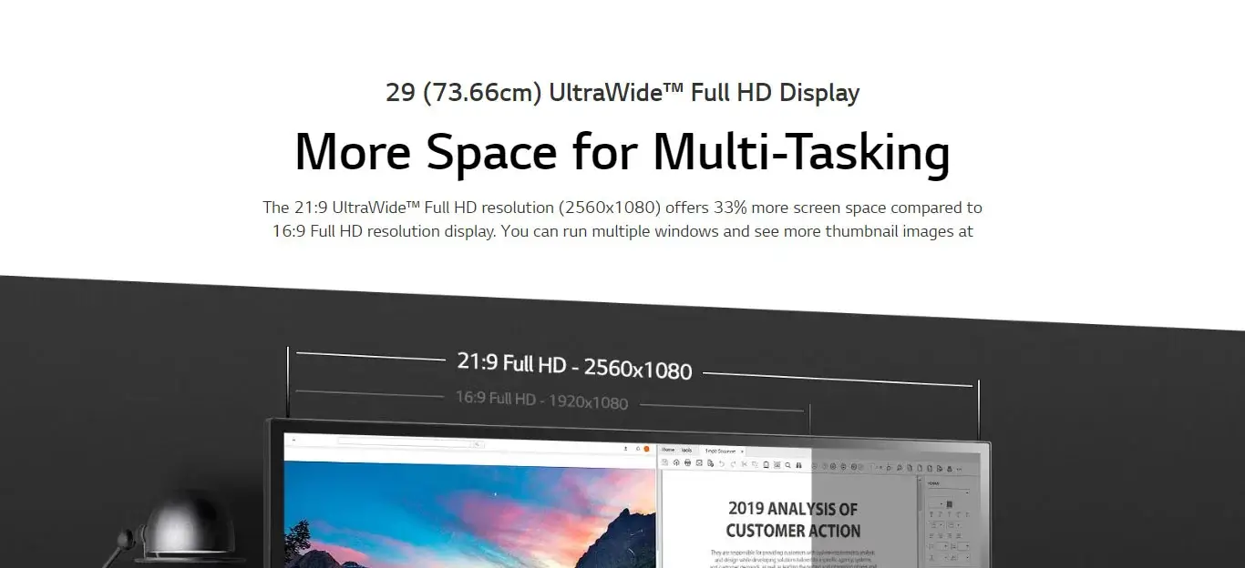 lg ultrawide 29wl50s-b